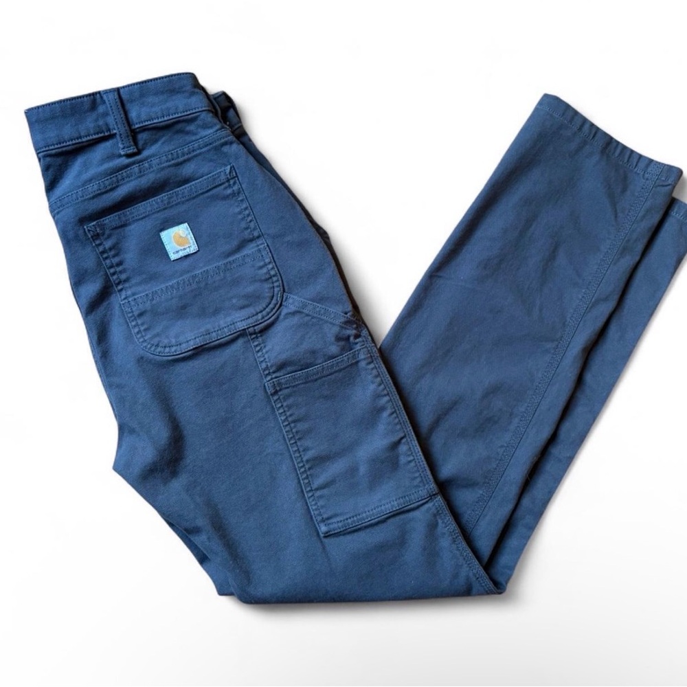 Carhartt Women’s Relaxed Fit Straight Leg Canvas Pants Gray Size 2 Pant Workwear